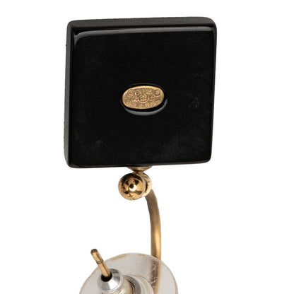 Chanel CC Logo Earrings Gold Black Plated Faux Pearl Plastic — view 3