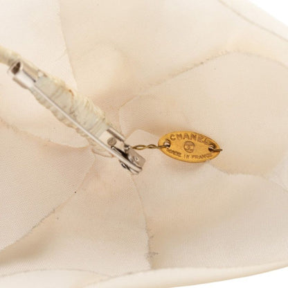 Chanel Camellia Brooch Corsage Ivory Fabric — view 3