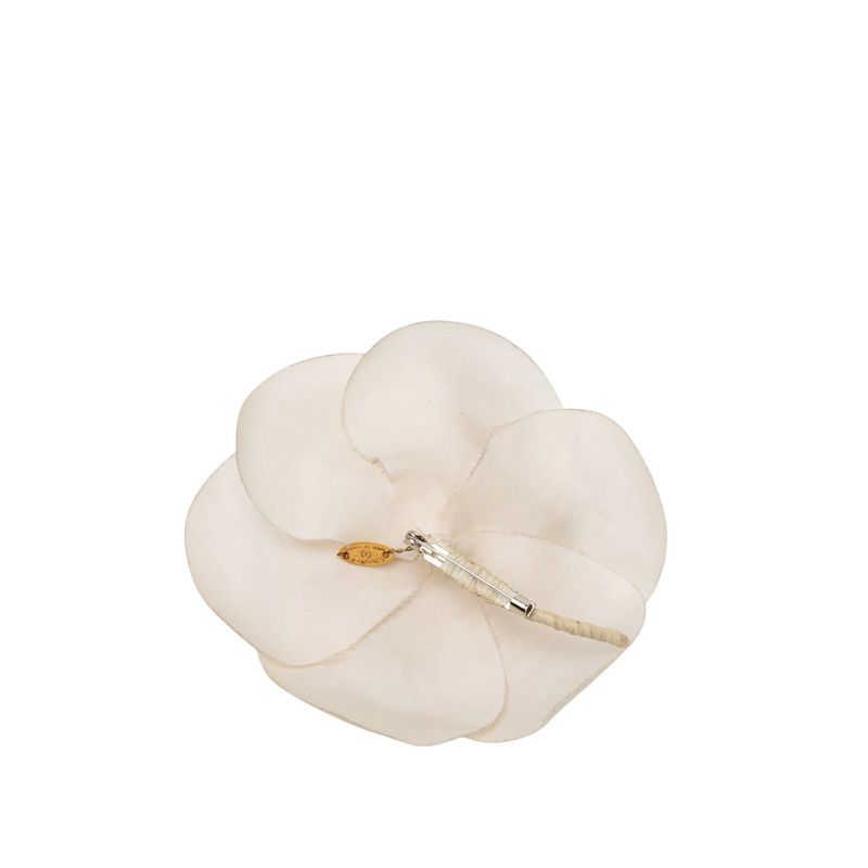 Chanel Camellia Brooch Corsage Ivory Fabric — view 2