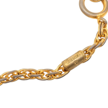 Chanel CC Logo Chain Pendant Gold Plated Rhinestone — view 5