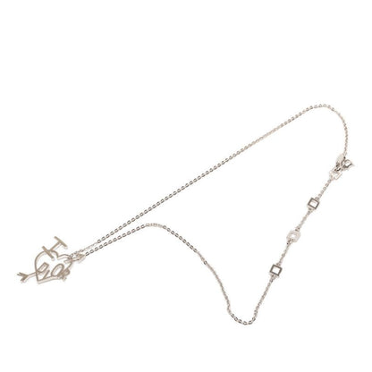 Dior I Love Heart Arrow Chain Pendant Silver Metal — view 2