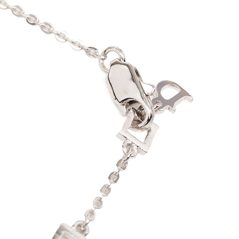 Dior I Love Heart Arrow Chain Pendant Silver Metal — view 4