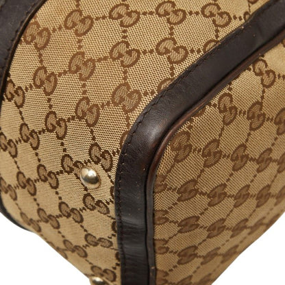 Gucci GG Canvas Sherry Line Mini Boston Bag 2-Way Beige Multicolor — view 6