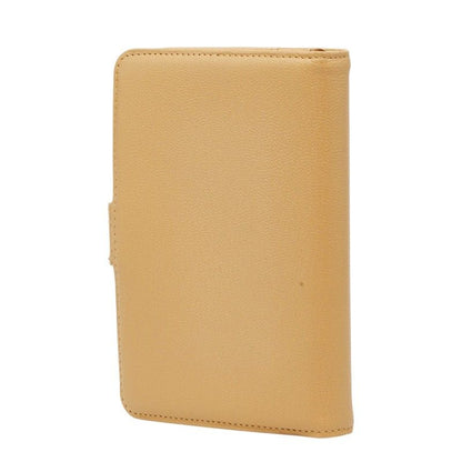 Chanel CC Logo Agenda Notebook Cover Beige Leather — view 2