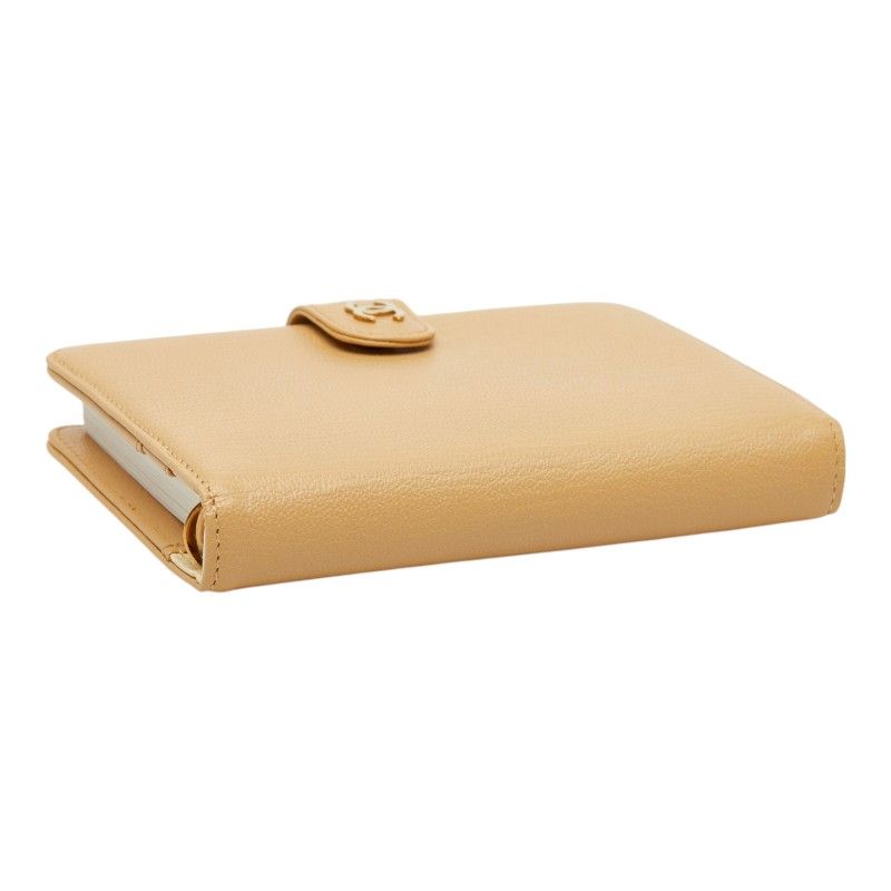 Chanel CC Logo Agenda Notebook Cover Beige Leather — view 5