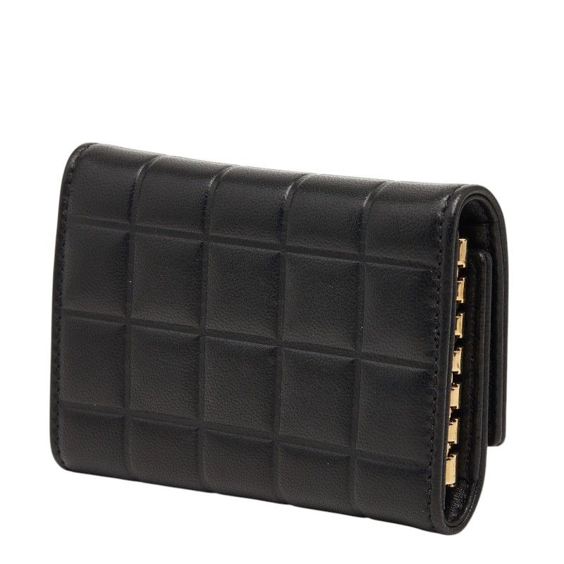 Chanel Choco Bar Key Case Black Leather Key Holder — view 2