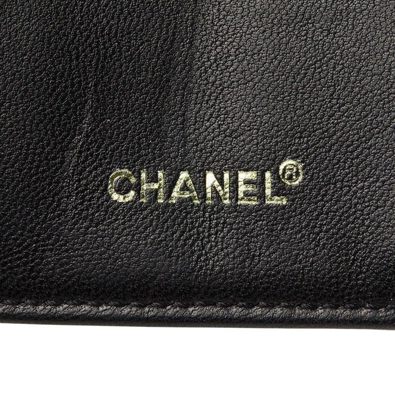 Chanel Choco Bar Key Case Black Leather Key Holder — view 8