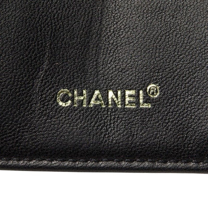 Chanel Choco Bar Key Case Black Leather Key Holder — view 8