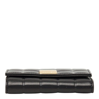 Chanel Choco Bar Key Case Black Leather Key Holder — view 3