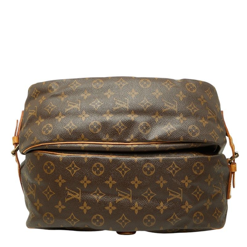 Louis Vuitton Monogram Saumur 35 Crossbody Shoulder Bag Brown Leather — view 3