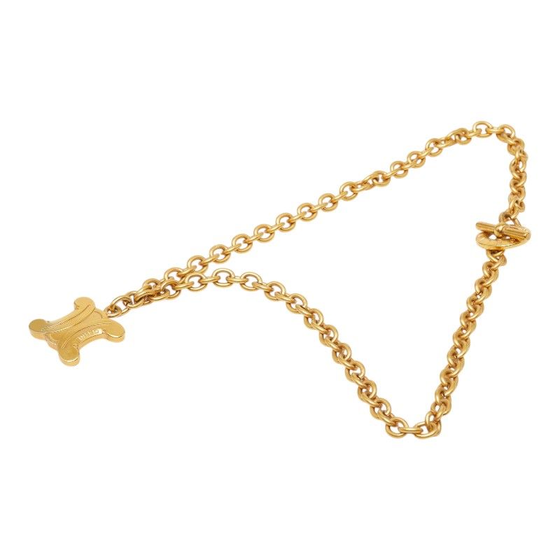 Celine Macadam Chain Pendant Gold Plated — view 2