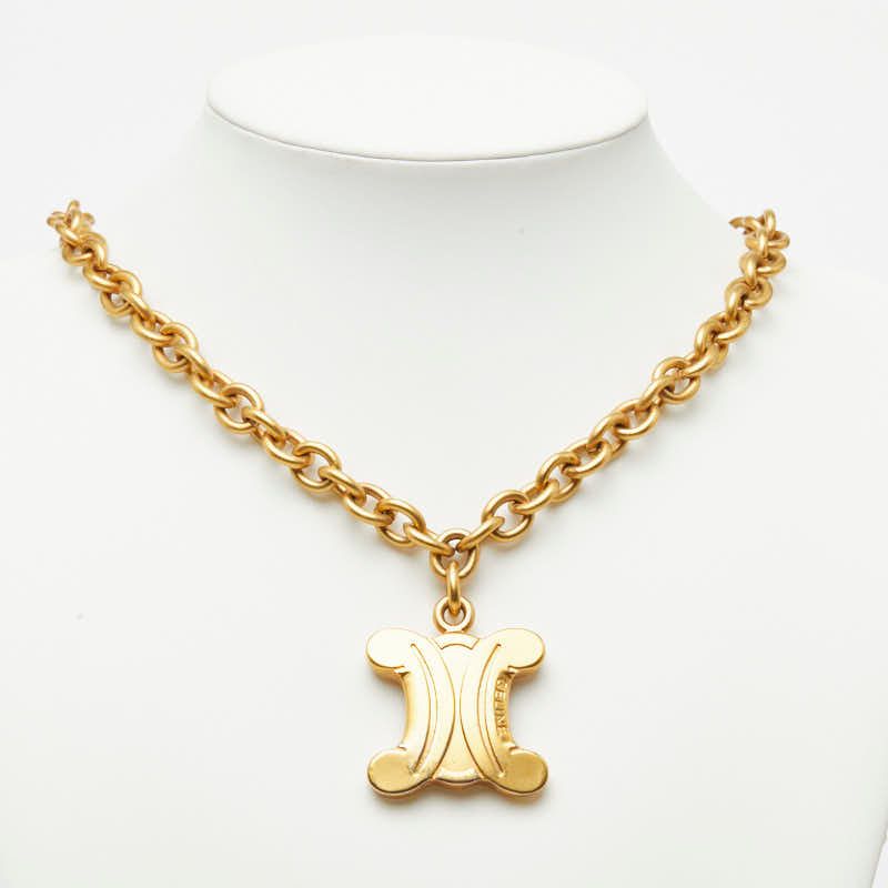 Celine Macadam Chain Pendant Gold Plated — view 7