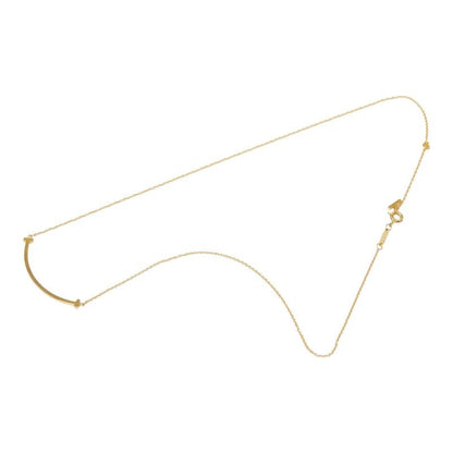 Tiffany & Co T Smile Small Chain Pendant 18k Yellow Gold — view 4