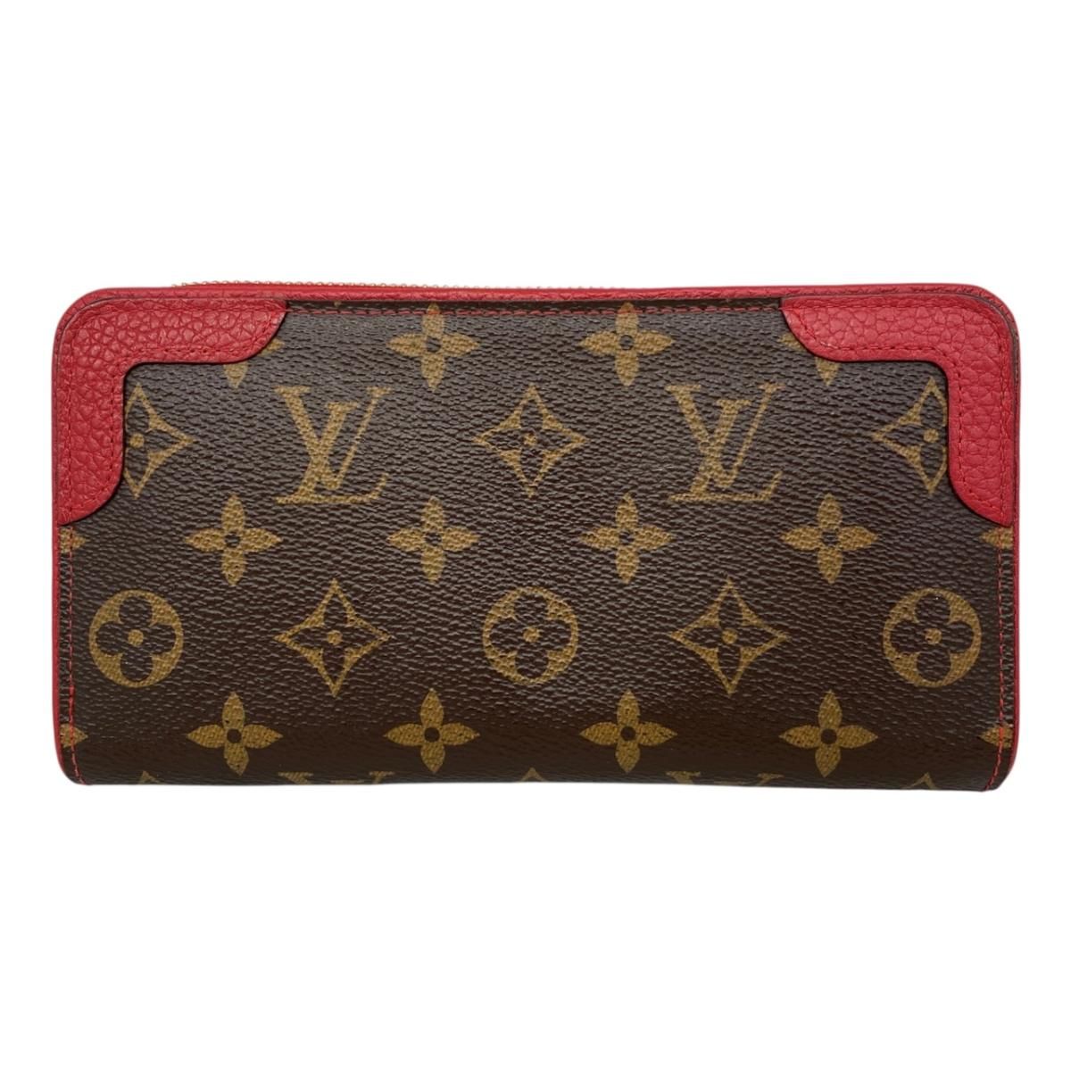 Louis Vuitton Wallet Zippy Retiro Monogram Cerise