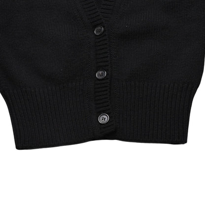 Saint Laurent Paris Cardigan Sequin Black — view 6