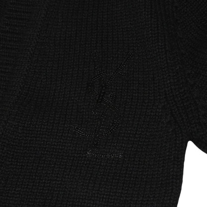 Saint Laurent Paris Cardigan Sequin Black — view 8