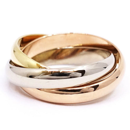 Cartier 18k Yellow Gold WG PG Trinity Ring Bullion — view 4