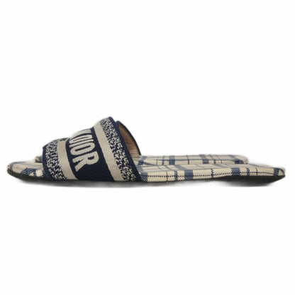 Dior Dway Slide Sandals Logo Plaid Slippers — view 2