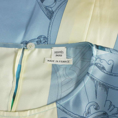 Hermes Silk Sleeveless Dress 34 Multicolor — view 8