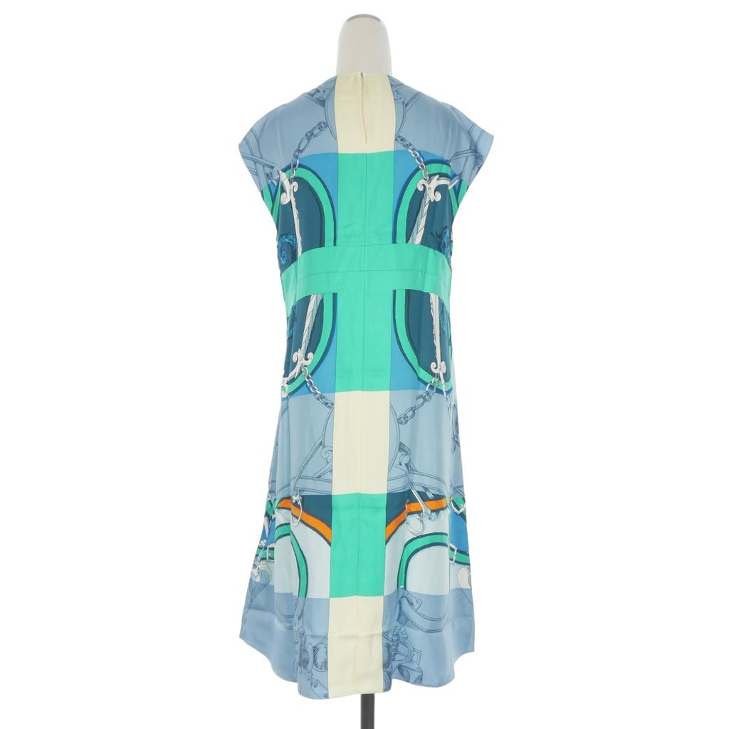 Hermes Silk Sleeveless Dress 34 Multicolor — view 2