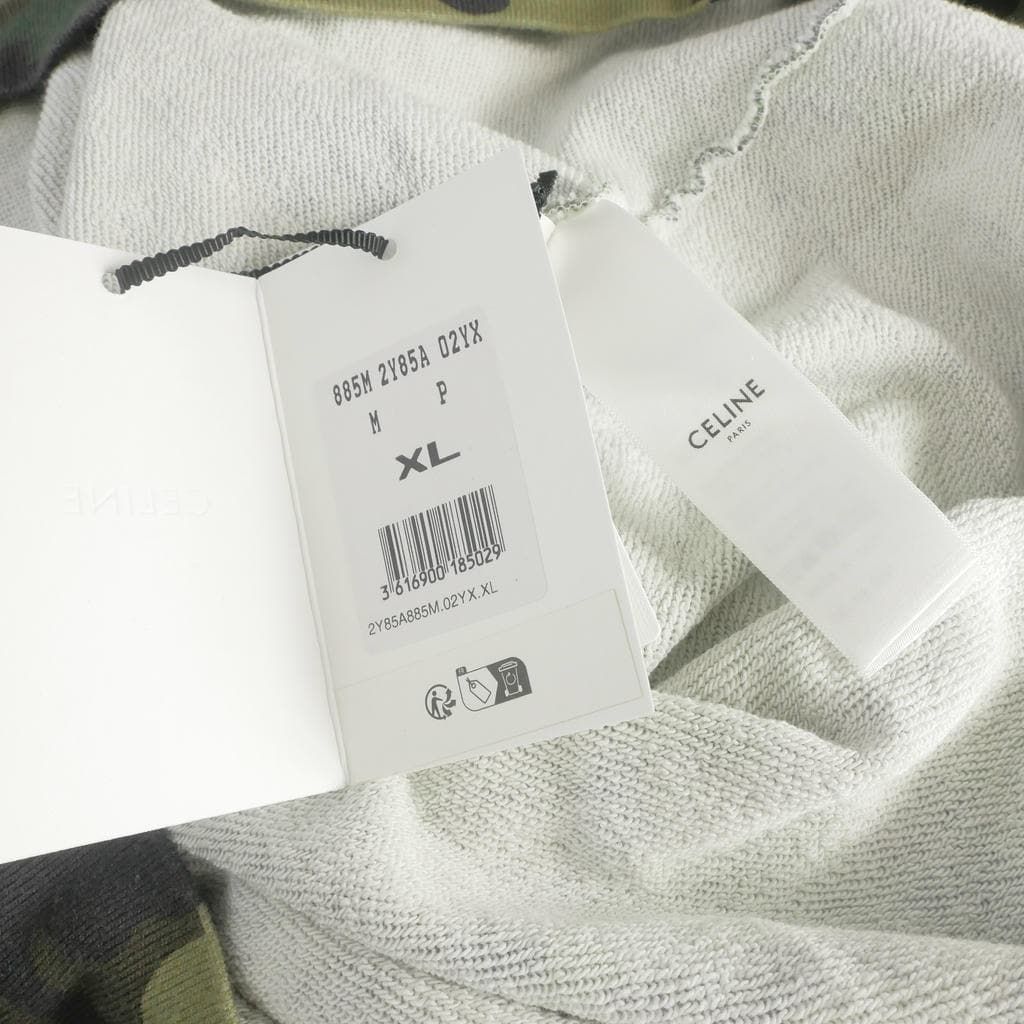 Celine Bands Hoodie Camouflage Long Sleeve XL Khaki — view 8