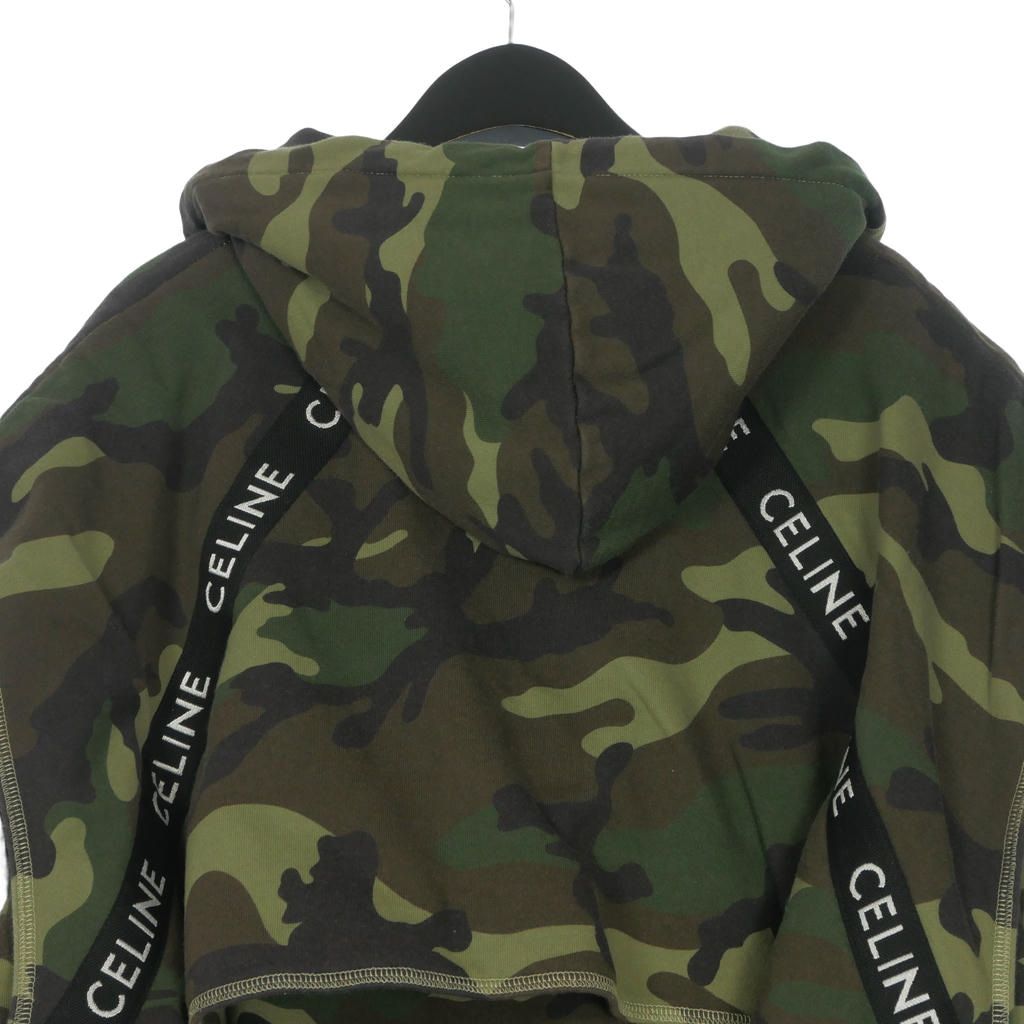Celine Bands Hoodie Camouflage Long Sleeve XL Khaki — view 6