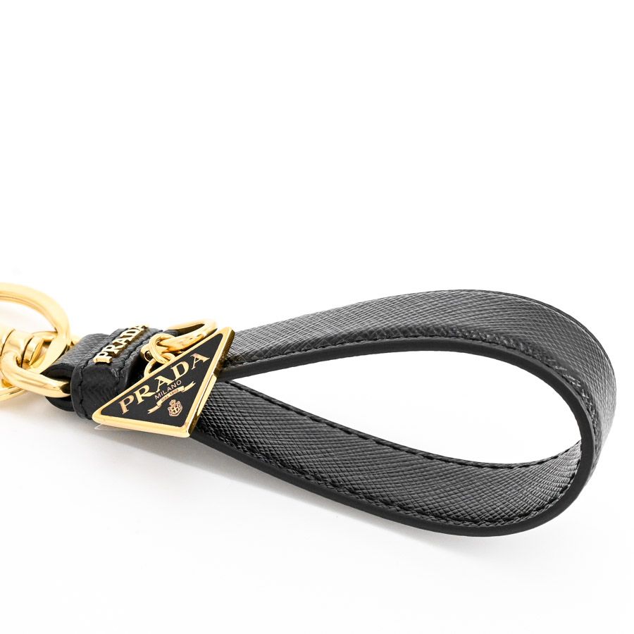 Prada Key Holder Saffiano Leather Key Chain — view 2