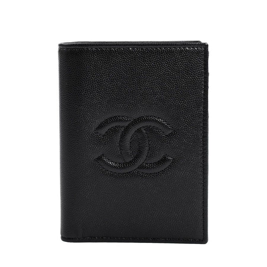 Chanel Case Passport Holder Black