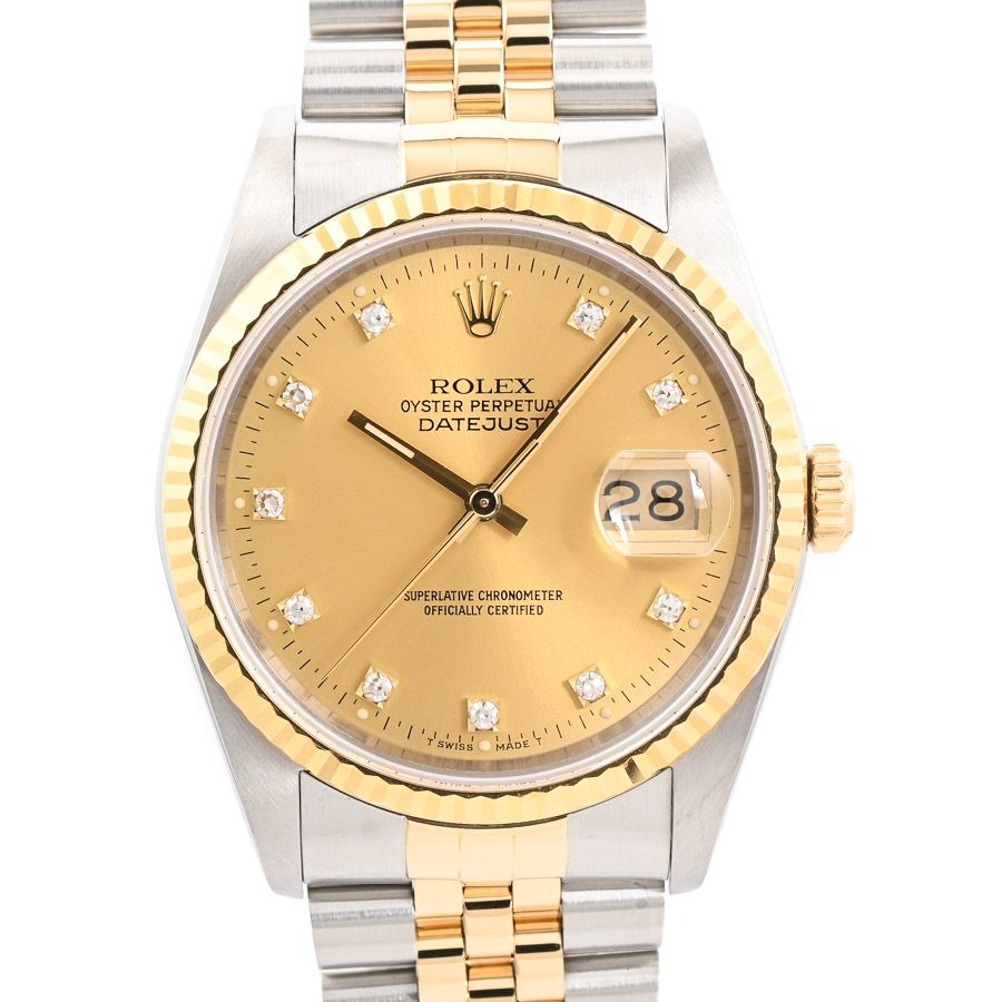 Rolex Watch Datejust Gold