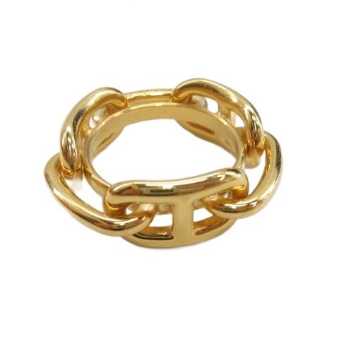 Hermes Chaine D'ancre Scarf Ring Gold