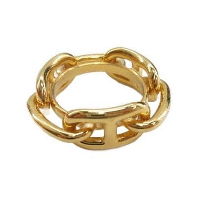 Hermes Chaine D'ancre Scarf Ring Gold