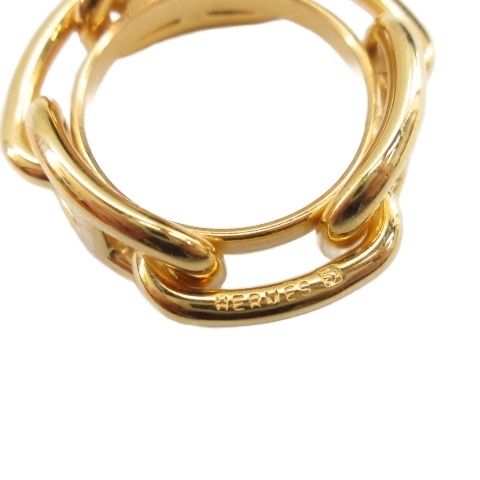 Hermes Chaine D'ancre Scarf Ring Gold — view 5