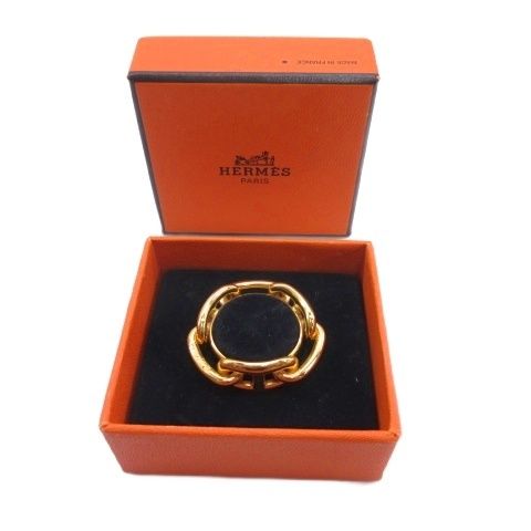 Hermes Chaine D'ancre Scarf Ring Gold — view 6