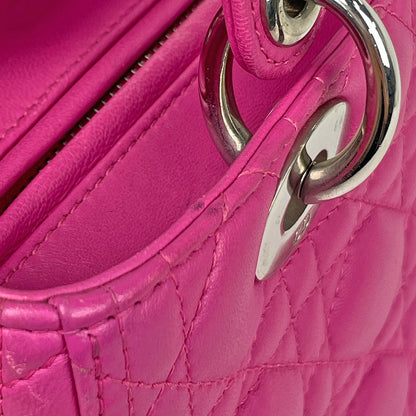 Dior 2-Way Handbag Leather Pink — view 5