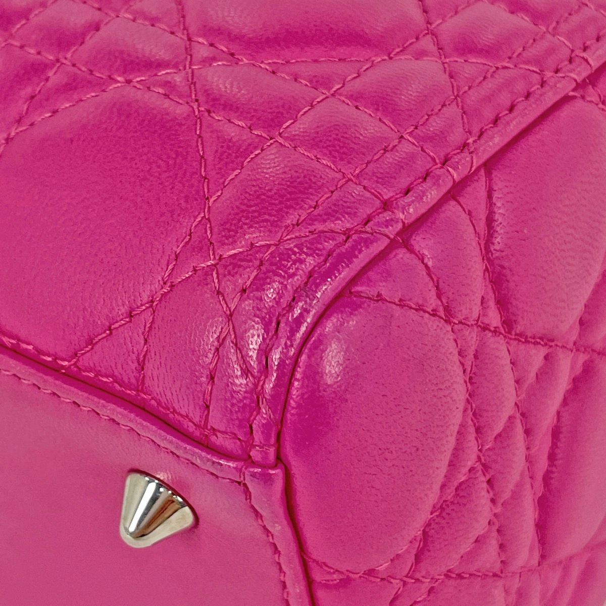 Dior 2-Way Handbag Leather Pink — view 3