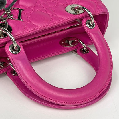 Dior 2-Way Handbag Leather Pink — view 6