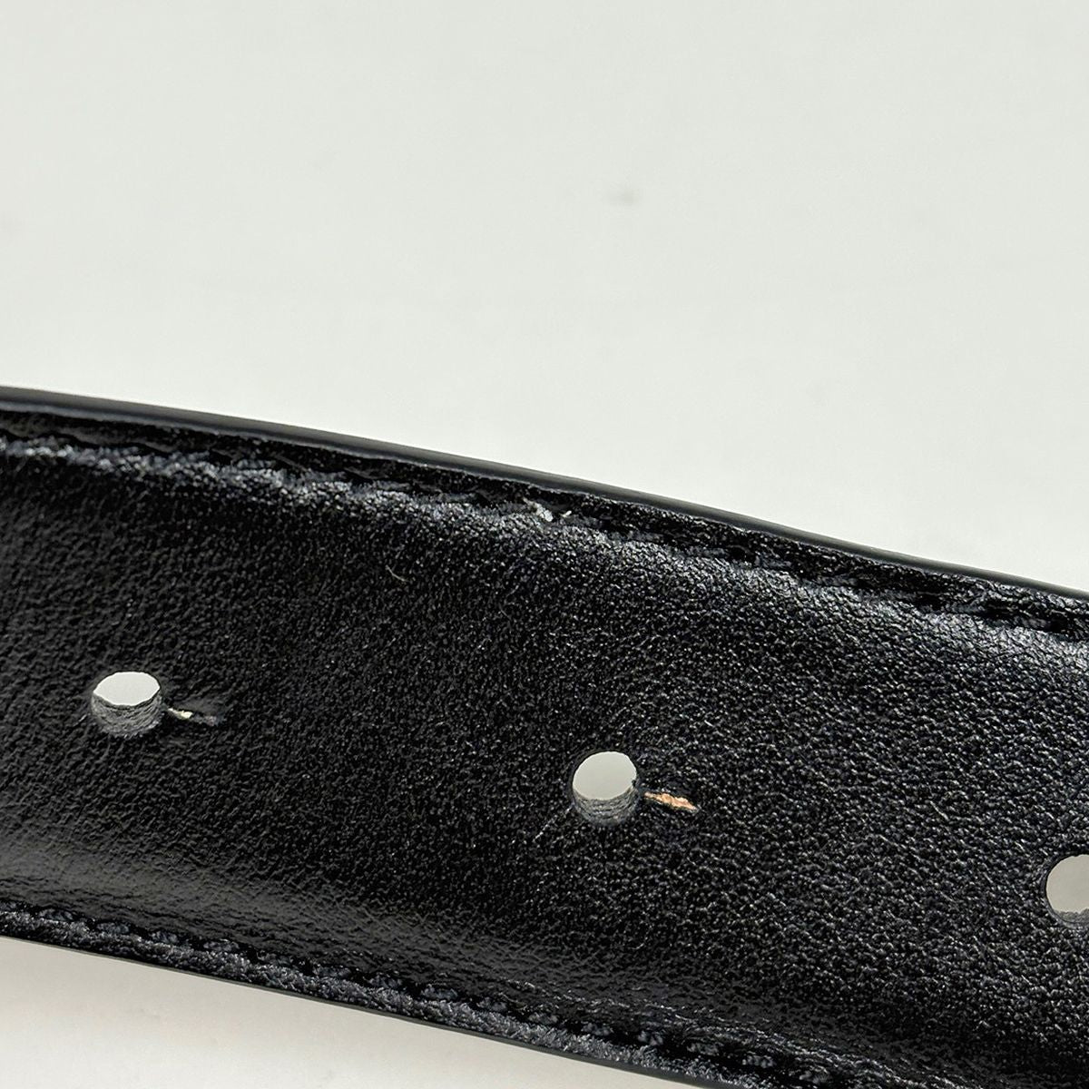Balenciaga Logo Slim Belt Reversible Leather Beige — view 3