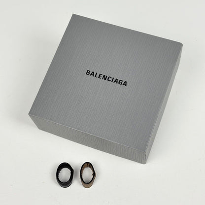 Balenciaga Logo Slim Belt Reversible Leather Beige — view 5