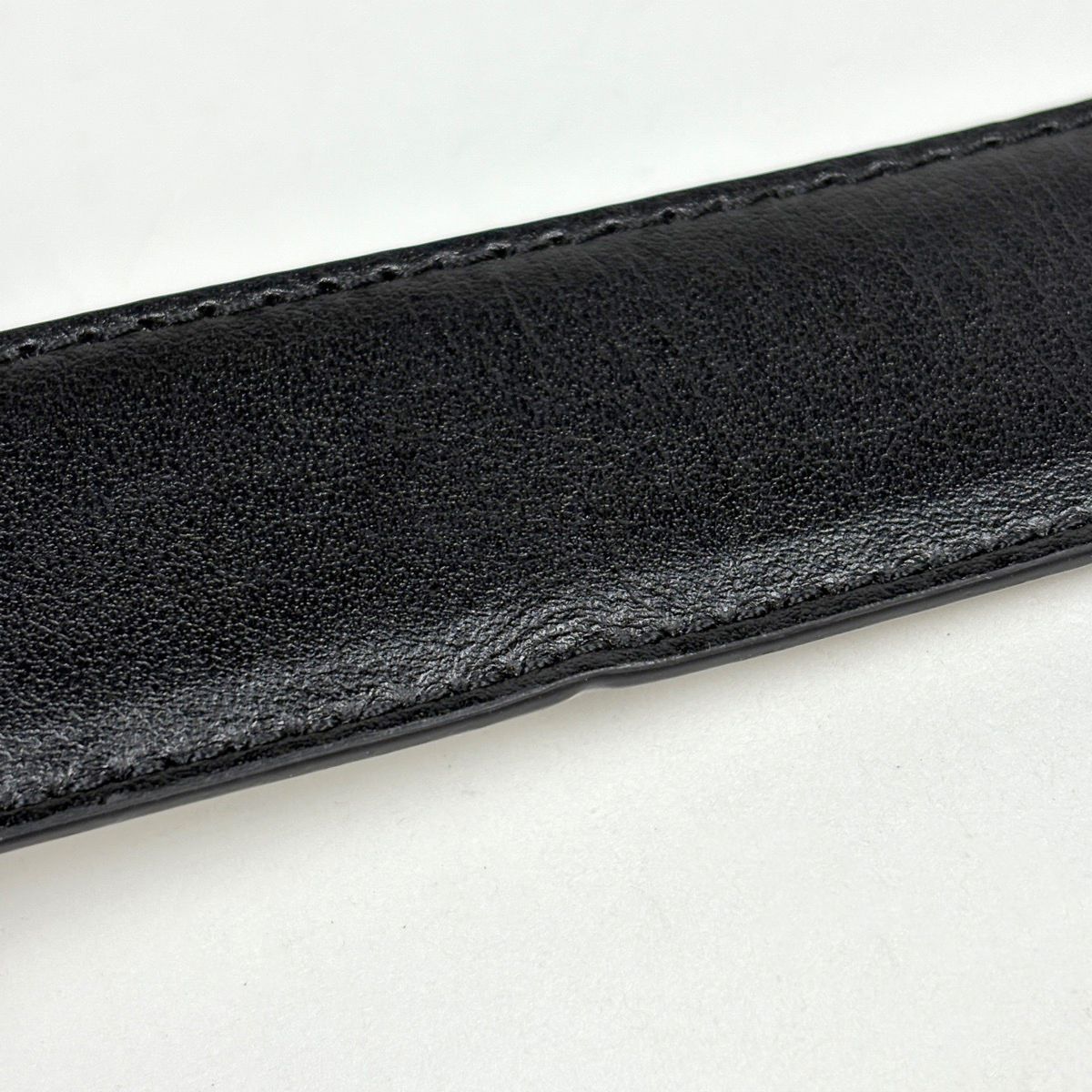 Balenciaga Logo Slim Belt Reversible Leather Beige — view 2