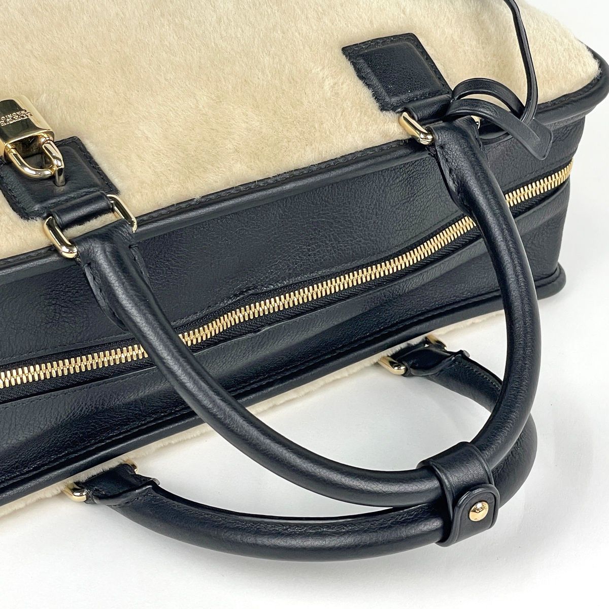 Loewe Amazona 36 Handbag Leather Black Ivory — view 9