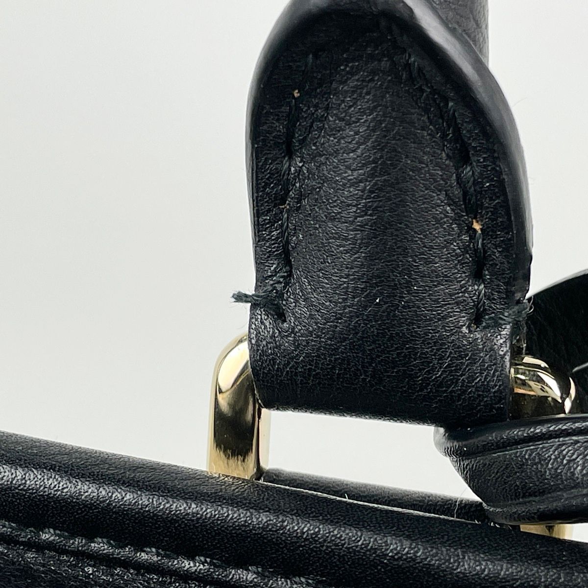 Loewe Amazona 36 Handbag Leather Black Ivory — view 8