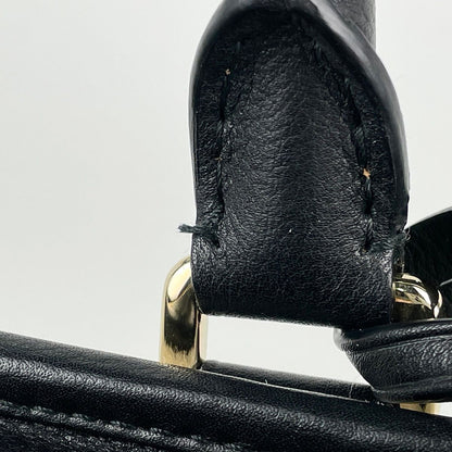 Loewe Amazona 36 Handbag Leather Black Ivory — view 8