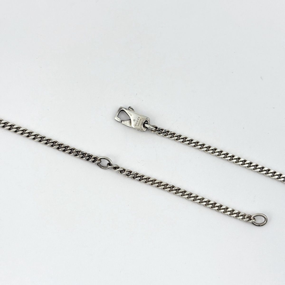 Gucci Interlocking Necklace Round 925 Sterling Silver — view 3