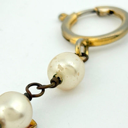 Chanel Faux Pearl Necklace Bijou Long Gold Plated — view 5
