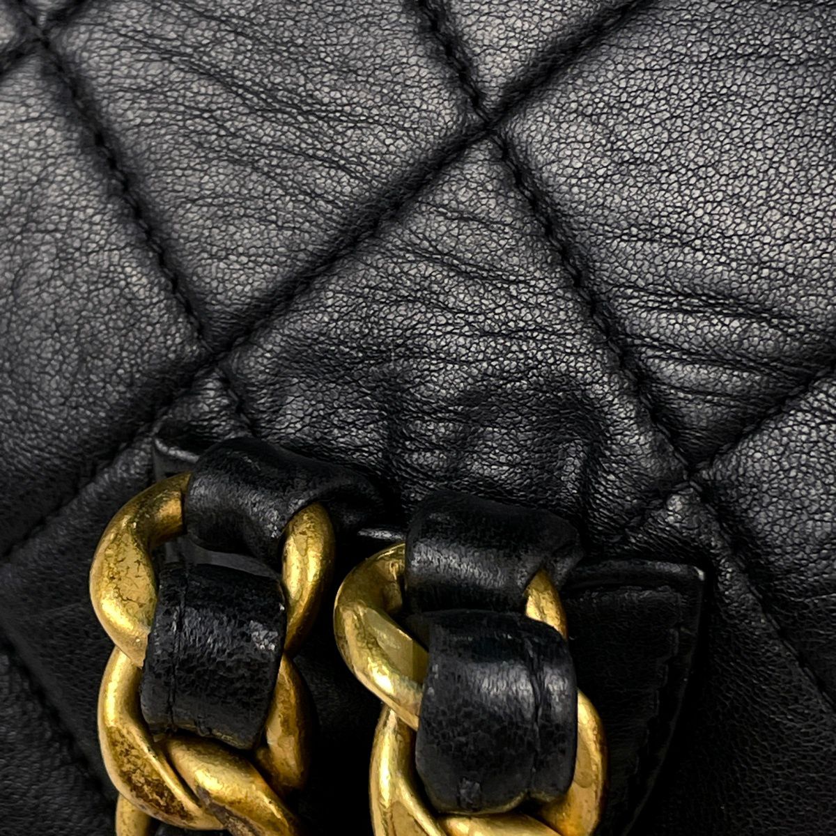 Chanel CC Logo Backpack Leather Black — view 6