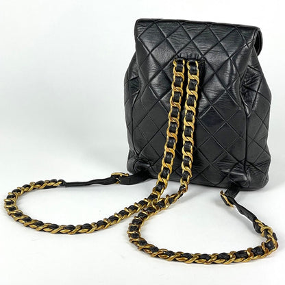 Chanel CC Logo Backpack Leather Black — view 2