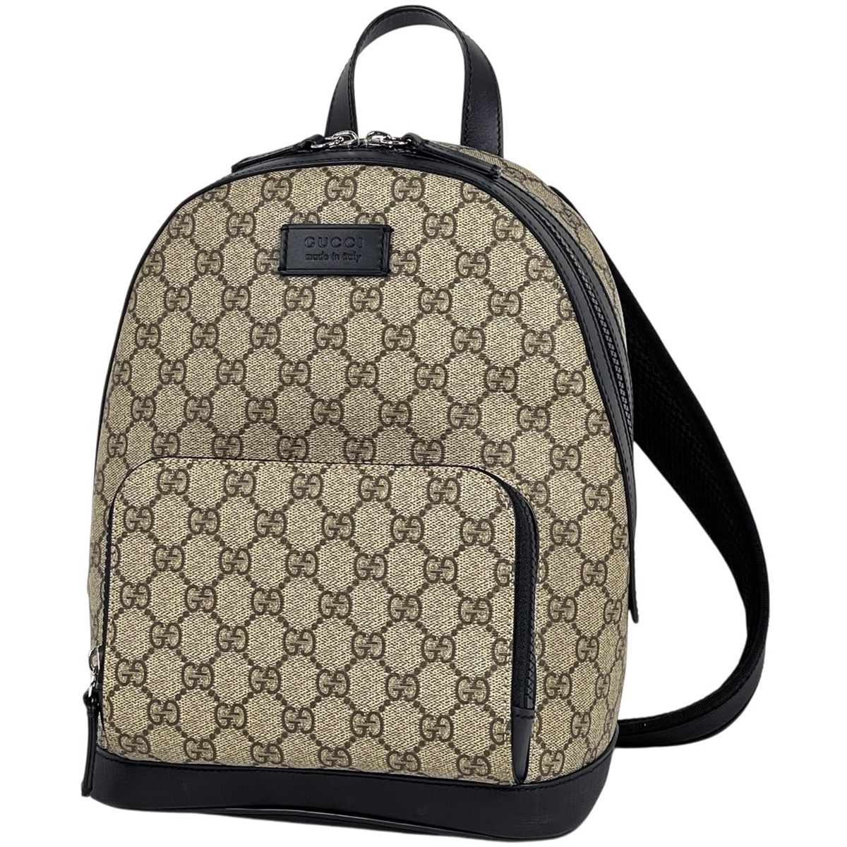 Gucci GG Pattern Backpack Supreme Beige Black