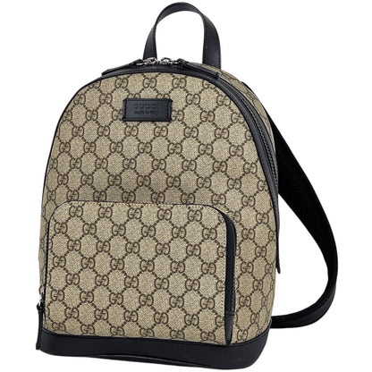Gucci GG Pattern Backpack Supreme Beige Black