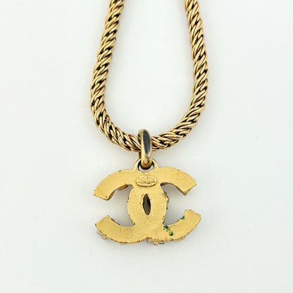 Chanel CC Logo Necklace Gold Plated — view 2