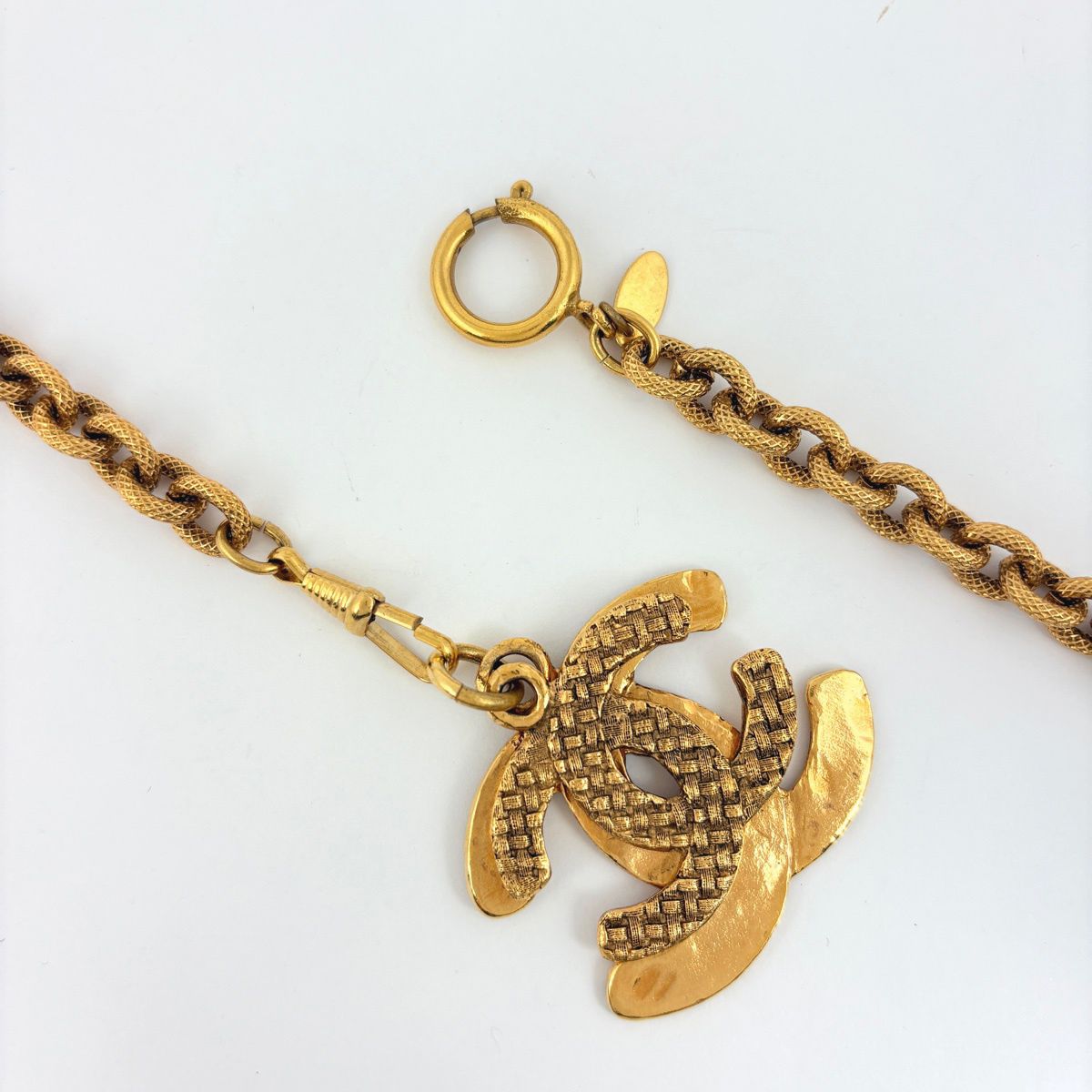 Chanel CC Logo Chain Necklace Long Gold Plated — view 3